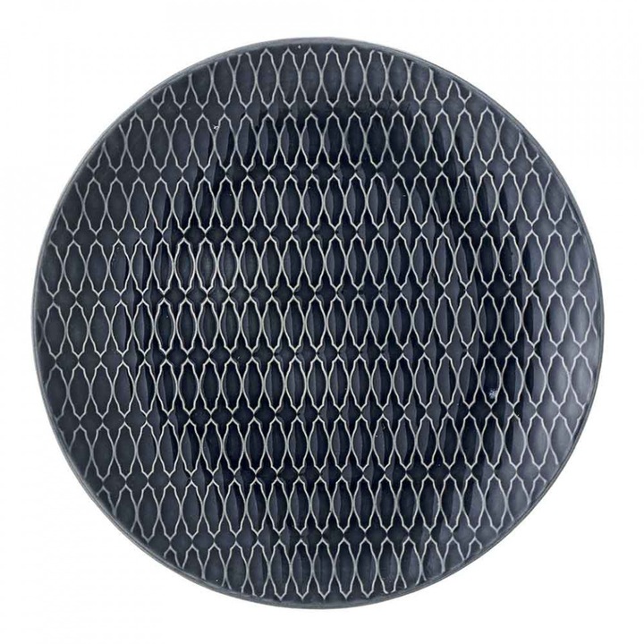 Farfurie albastra din ceramica 28 cm Naomi Zug Bloomingville