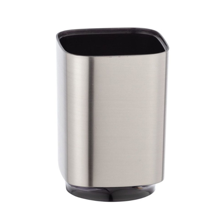 Suport pentru periuta de dinti argintiu din plastic 7x10 cm Auron Wenko