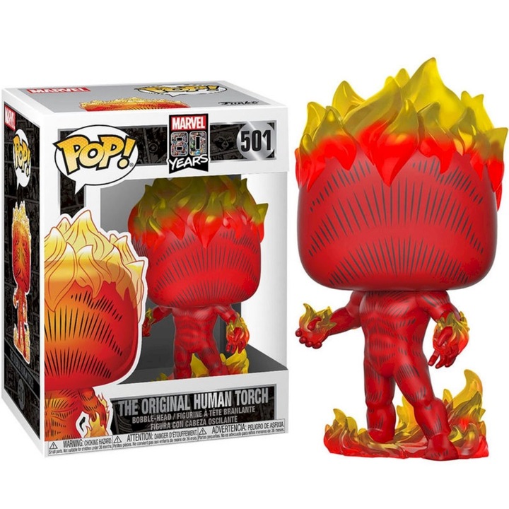 Figura Funko POP! Marvel 80th FA Oryginal Human Torch 501, 10cm