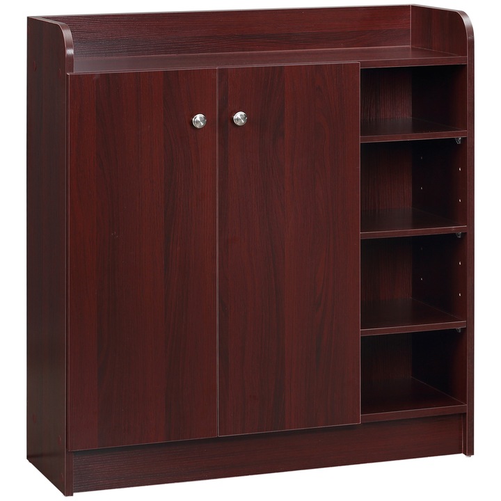 Шкаф за обувки, Homcom, ПДЧ, 83x30x90см, кафяв