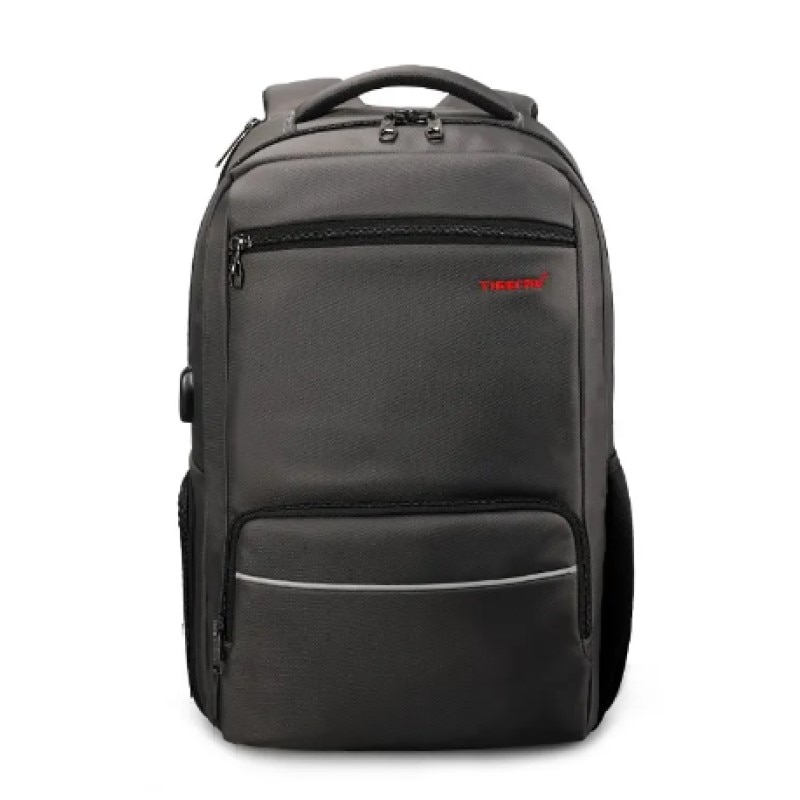 Rucsac laptop 15.6" smart casual, impermeabil, cu port USB, Tigernu, 47x30x18 cm, Cafeniu