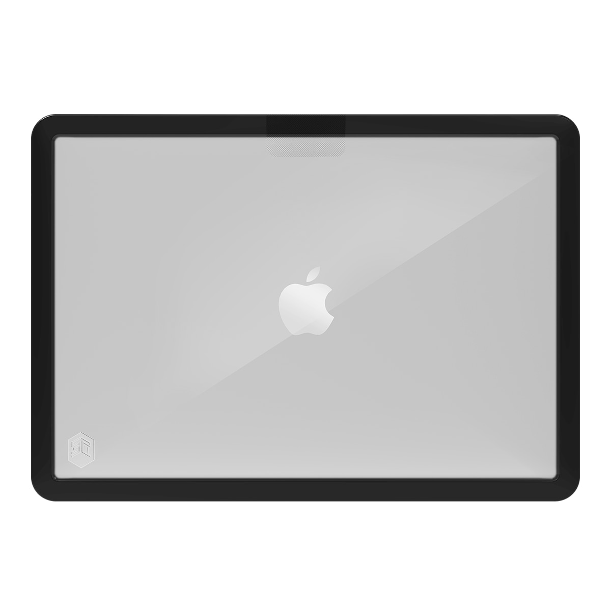 Husa STM Dux pentru Apple MacBook Pro 13" 2019 - 2022, negru/transparent