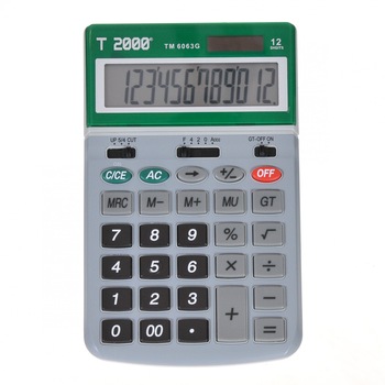 Calculator de birou, 12 digits, verde, TM6063-V Calculator de birou, 12 digits, verde, TM6063-V