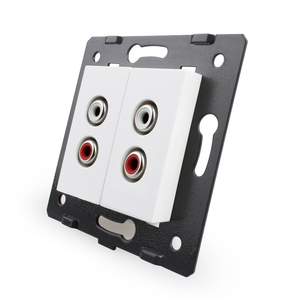 Priza dubla audio Livolo, Gri