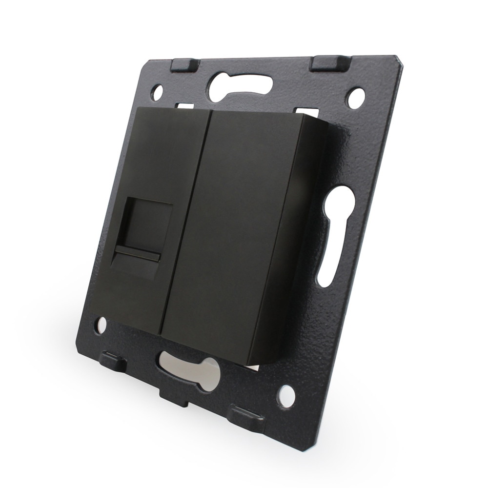 Priza internet Livolo, Negru