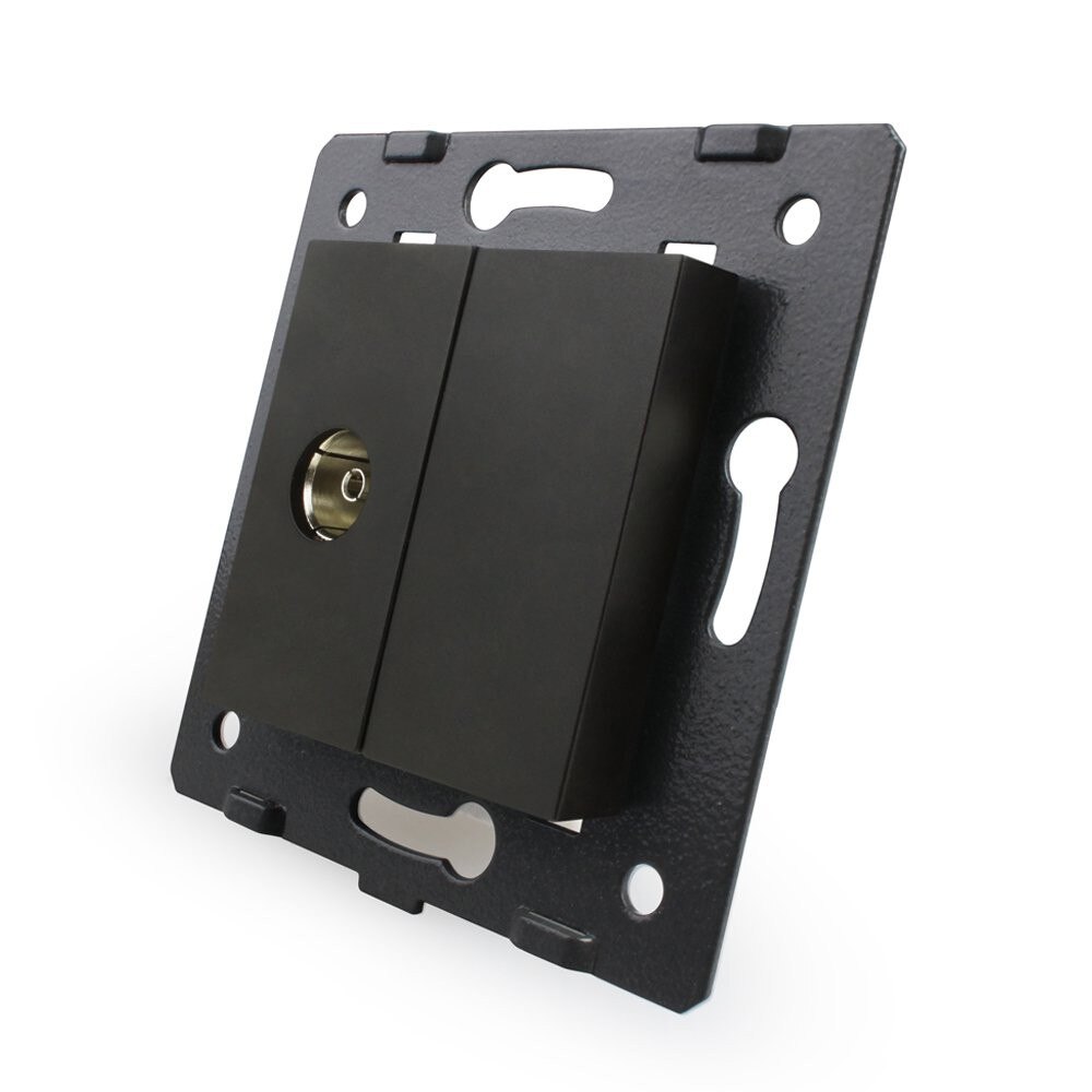 Priza TV Livolo, Negru