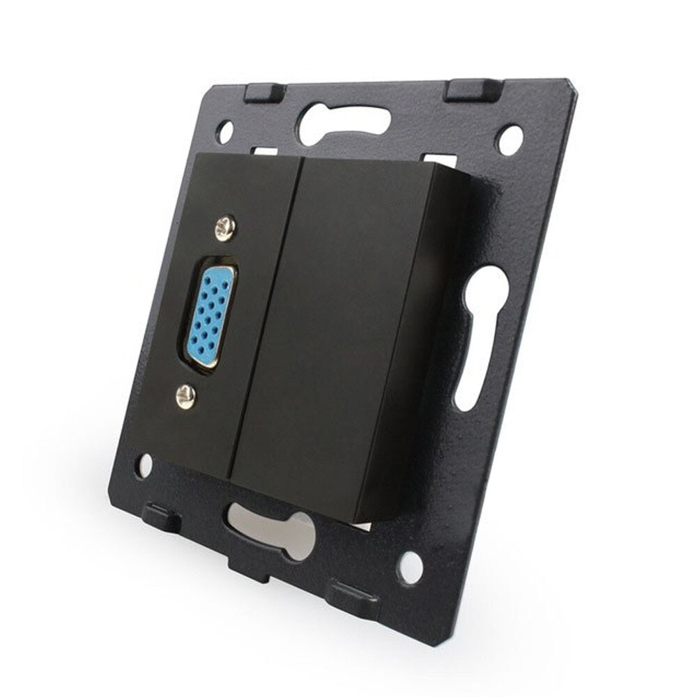 Priza cu mufa VGA mama Livolo, Negru