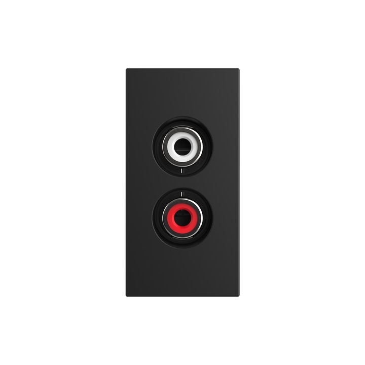 Priza audio Livolo, Negru