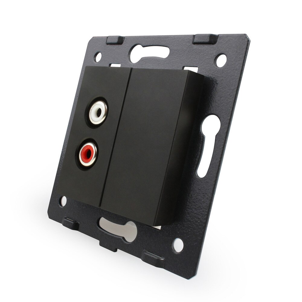 Priza audio Livolo, Negru