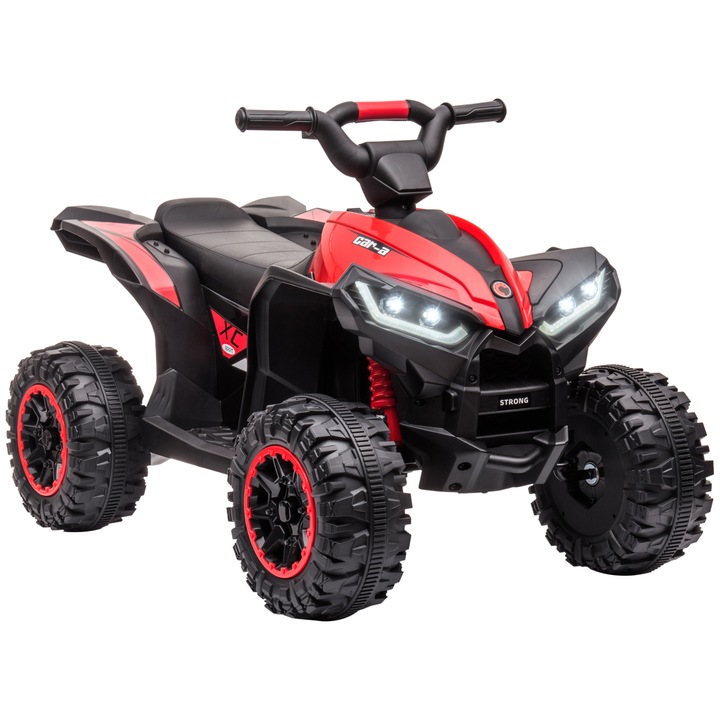 ATV gyerekeknek, Homcom, 2 sebességes, 3-5 éves, piros/fekete