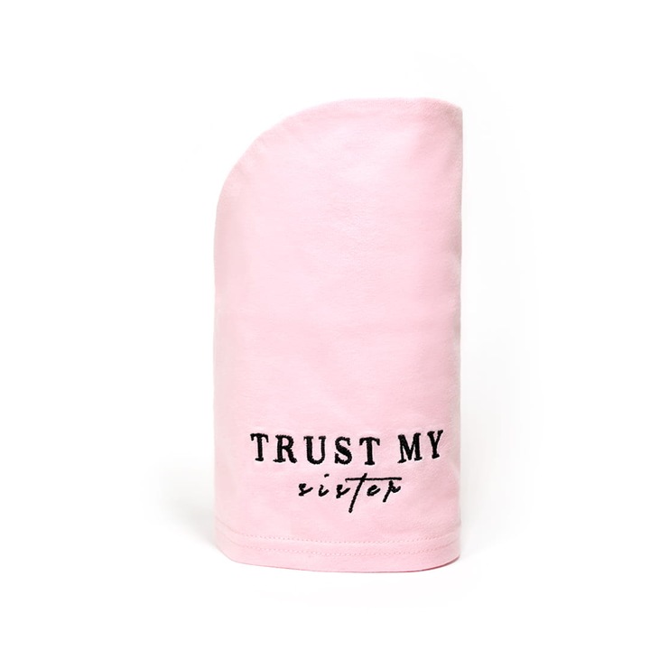 Кърпа за коса, Trust My Sister, Памук, Розово