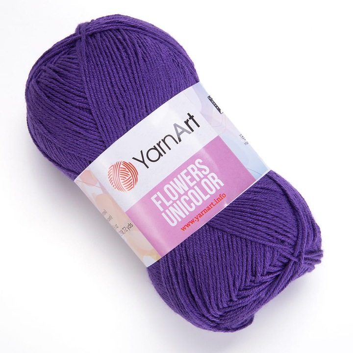 Textil cérna, YarnArt, Pamut, 200m, Lila