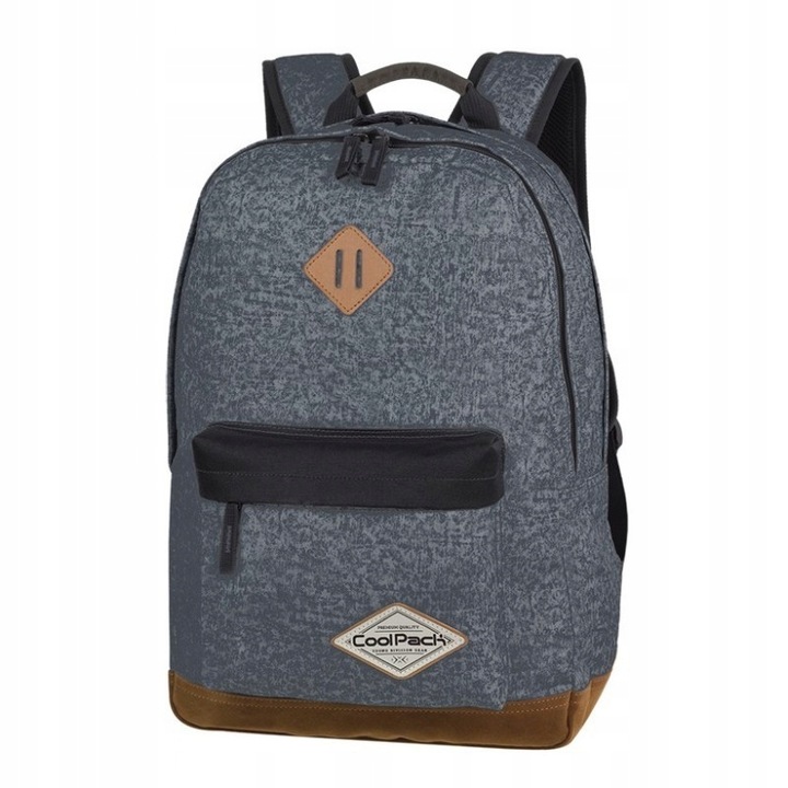 Iskolatáska, CoolPack, 44x32x17 cm, Melange szürke