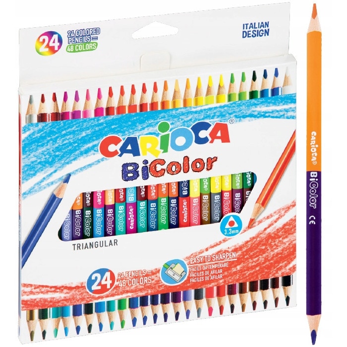 Pachet Carioca Baby Marker 2+ 6 buc/set + Creioane color Baby 2+ 10 buc/set  