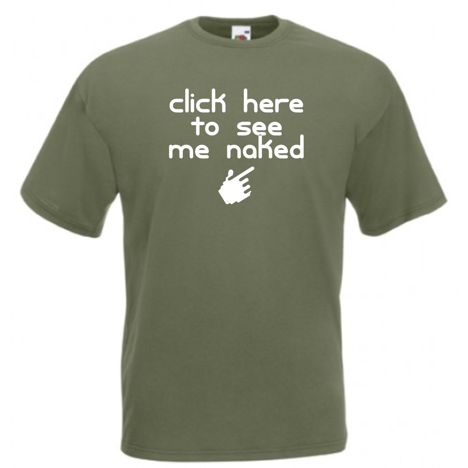 Tricou bumbac, Fruit of the Loom, kaki, marime 2XL, personalizare 