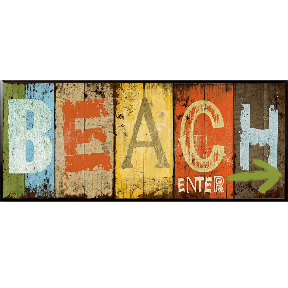 Tablou inramat pe suport de lemn 