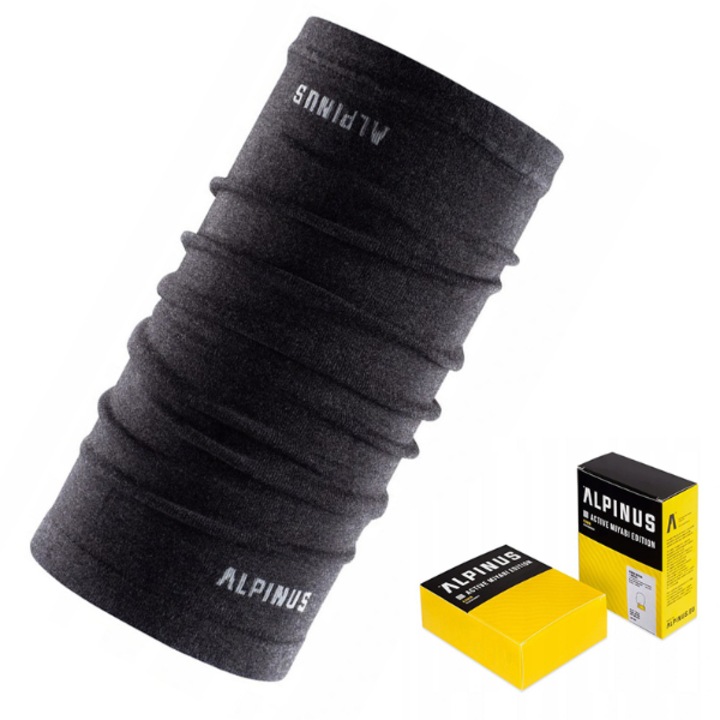 Fular circular, Alpinus Active Miyabi, Negru