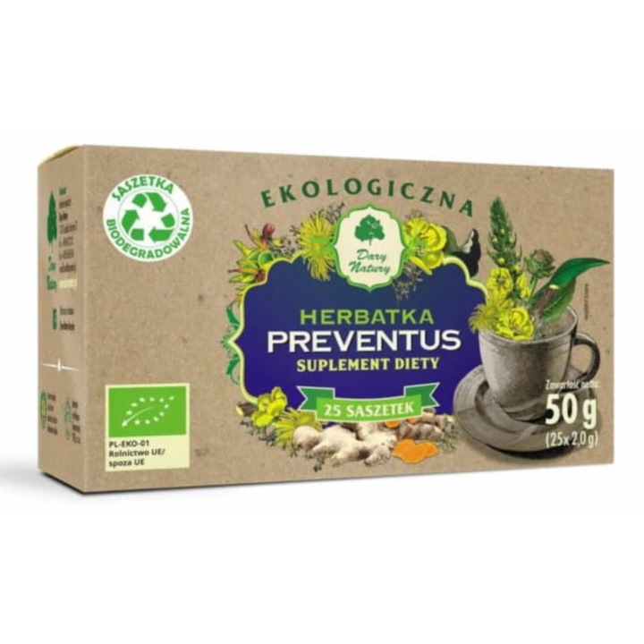 Dary Natury tea, Preventus, 25 tasak