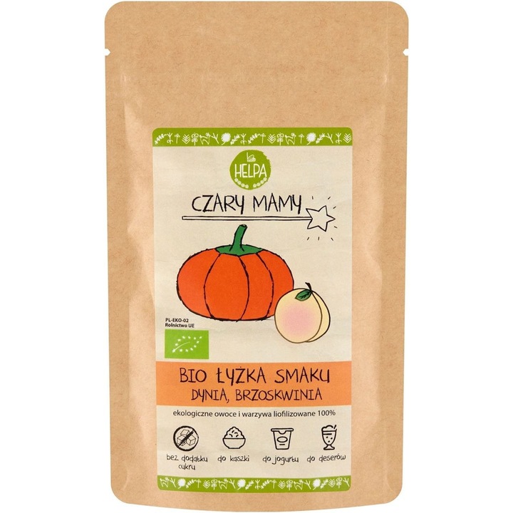 Pudra liofilizata de dovleac si piersici Helpa, 40g