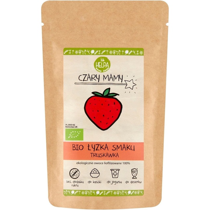 Pudra de capsuni liofilizata Helpa, 40 g