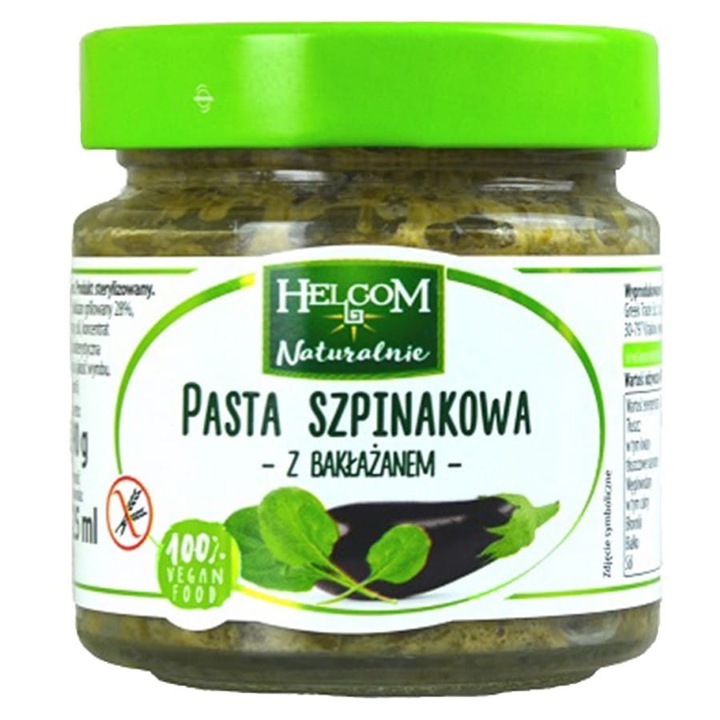Pasta de spanac cu vinete, Helcom, 190 g