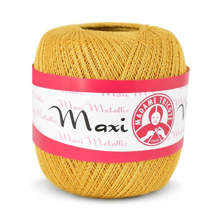 Fir textil, Madame Tricote Paris, Pamut, Mustár, 565 m