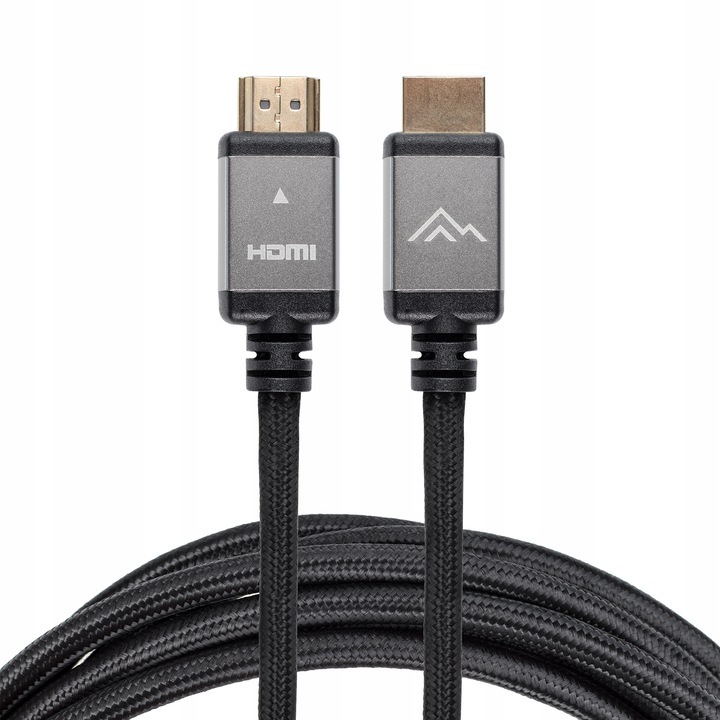 HDMI кабел, Montis, v2.0, 4K, 60Hz, FULL HD, 5 м, черен/сив