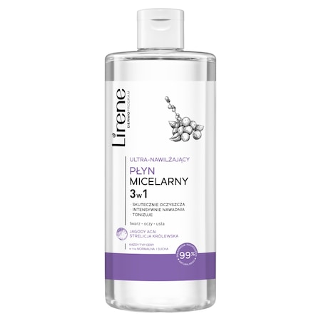 Apa micelara 3 in 1, Lirene, Ultra-hidratant, 400 ml