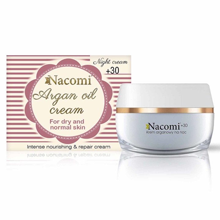 Nacomi - Argan olajos éjszakai krém hyaluronsavval - 50 ml