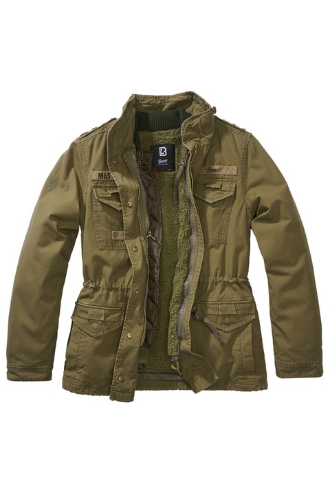 Jacheta dama M65, Brandit, Bumbac/Poliester, Verde masliniu, 5XL