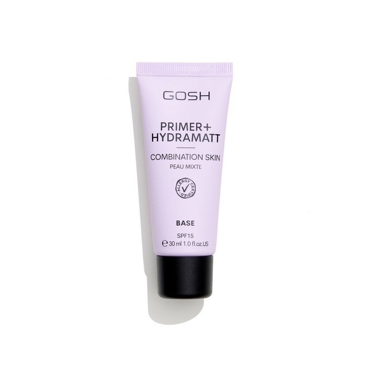 Gosh, Primer+, Matte, Primer lichid, SPF15, 007, 30 ml