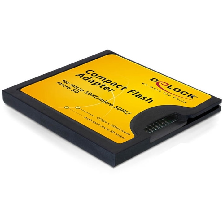 Адаптер за карти памет Micro SD, DeLock, Compact Flash