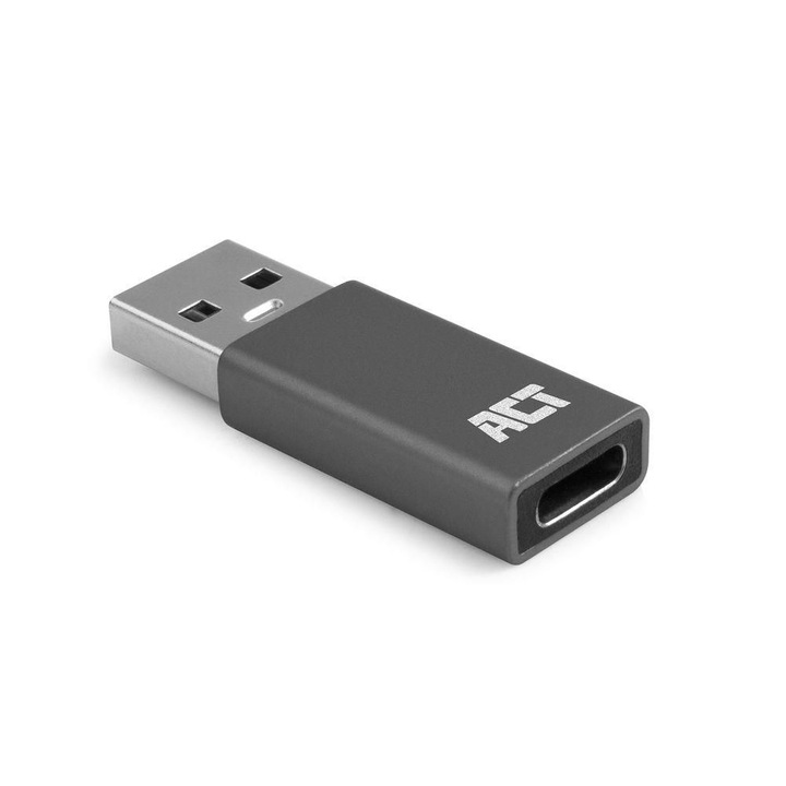 Adaptor USB-A la USB-C ACT, 5 Gbps, negru