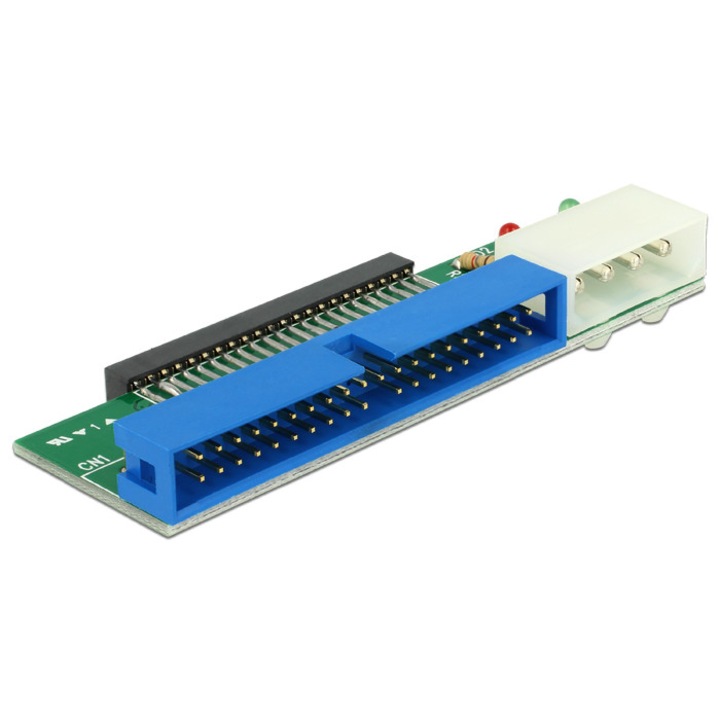 Adaptor, DeLock, 3.5“ IDE, 40pin > 2.5“ IDE HDD/SSD 44pin, 61631
