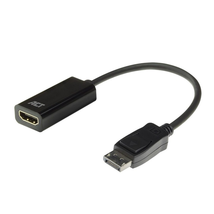 Adaptor DisplayPort, ACT, HDMI, Negru