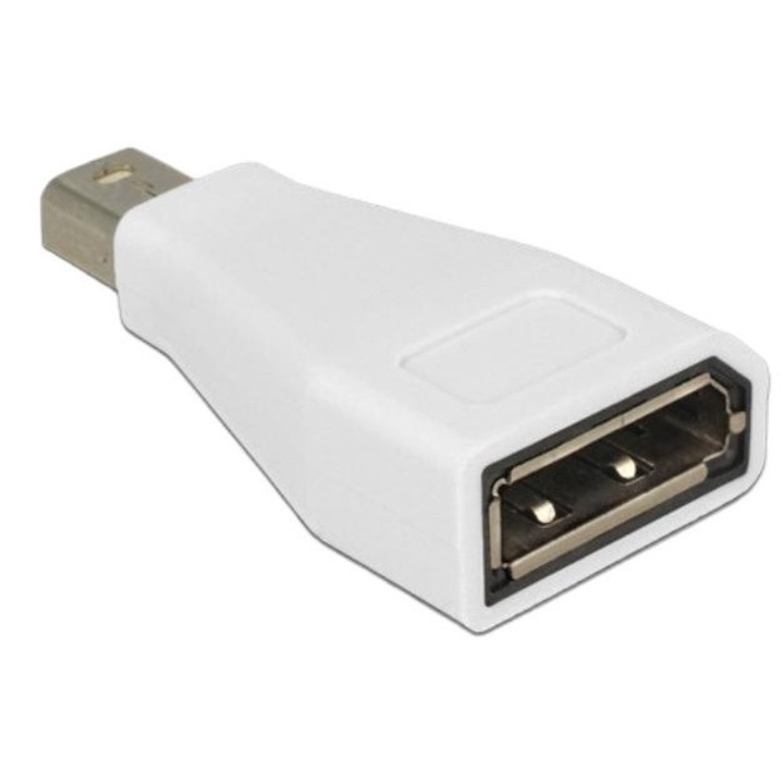 Adaptor, DeLock, Mini Displayport/Displayport, Alb