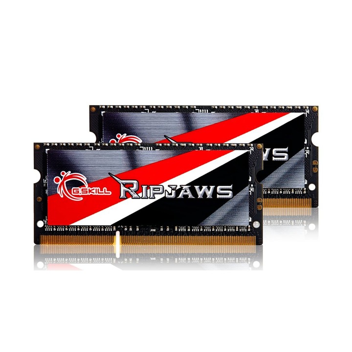 Комплект памети G.SKILL 8GB DDR3L 1600MHz Kit (2x4GB) SODIMM Ripjaws, за лаптоп