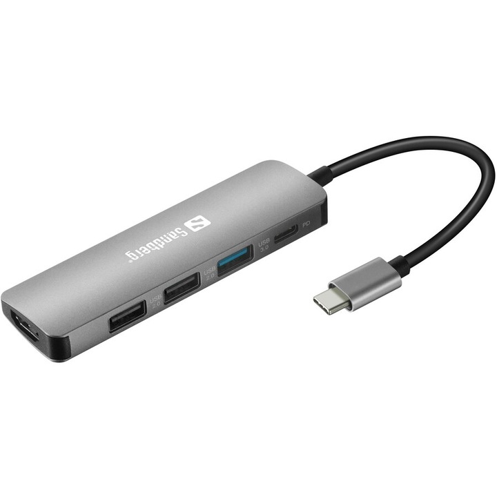 136-32 USB-C Dock HDMI+3xUSB+PD 100W