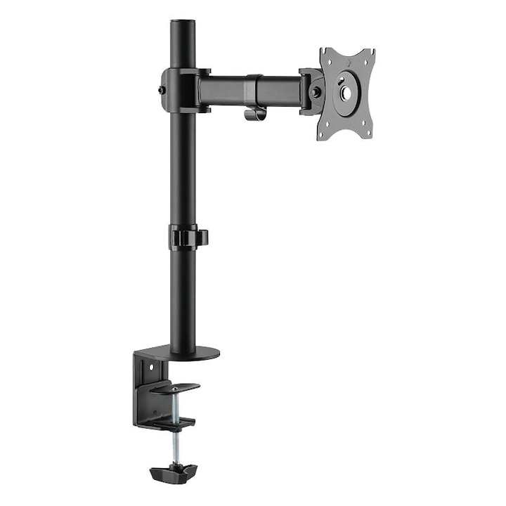Suport monitor pentru birou LogiLink, 13-27", Negru