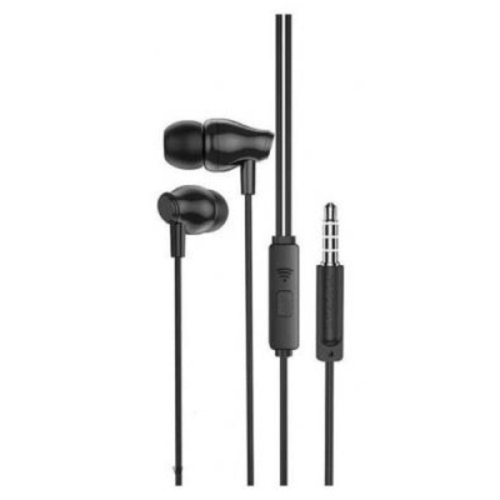 Casti cu fir BLOW B-101, microfon integrat, culoare neagra