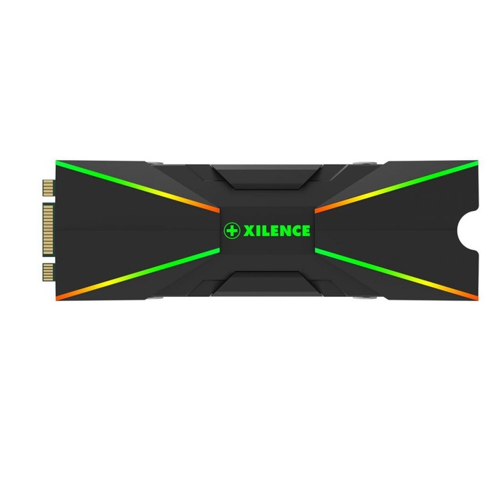 SSD hűtő, Xilence, Performance A+ M2SSD, fekete,