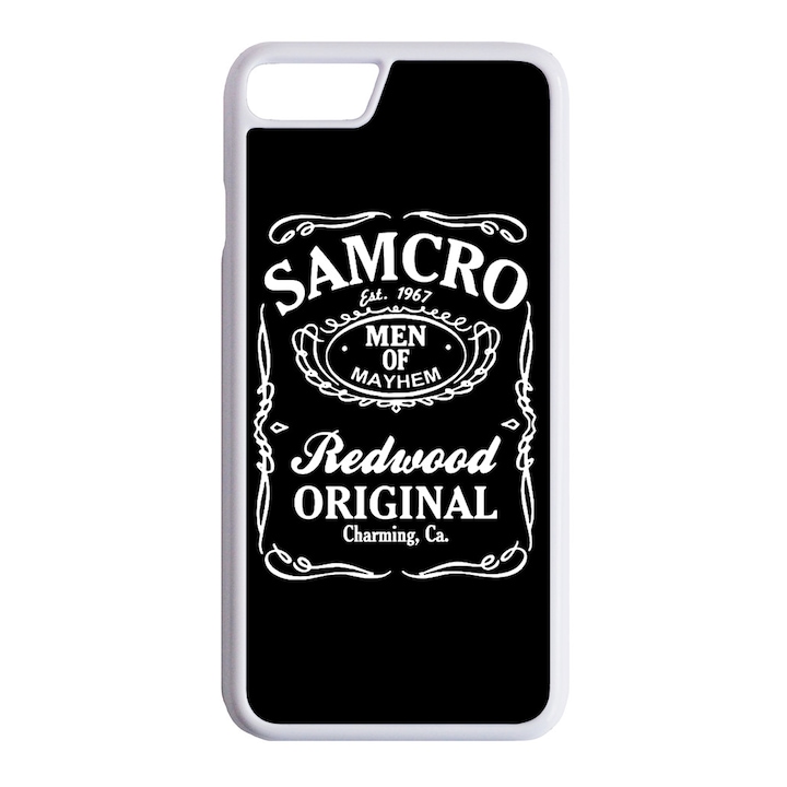 Samcro - Redwood Original - iPhone 7 Plus tok, fehér kerettel, műanyag