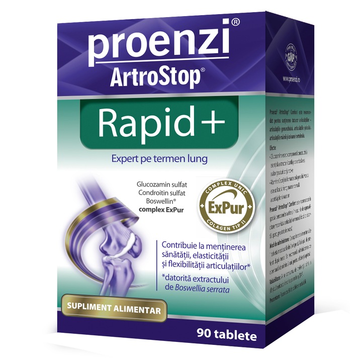 Хранителна добавка Proenzi ArtroStop Rapid+ Walmark, 90 таблетки