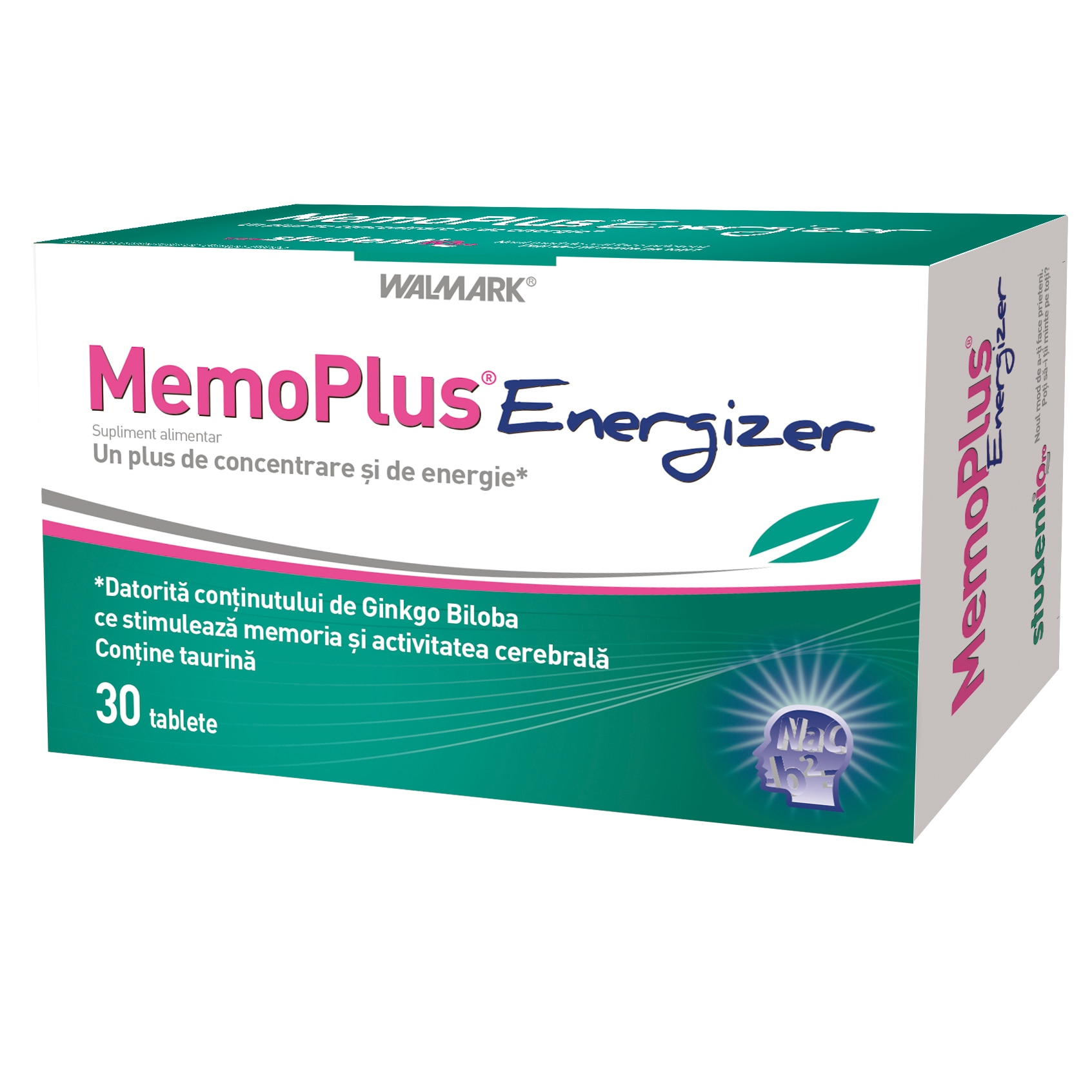 Supliment alimentar MemoPlus Energizer Walmark, 30 tablete