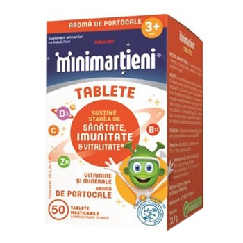 Supliment alimentar Minimartieni Imunactiv portocale Walmark, 50 tablete Supliment alimentar Minimartieni Imunactiv portocale Walmark, 50 tablete