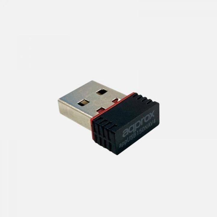 Безжичен адаптер, APPROX, USB 2.0 Wifi-N 150 Mb, APPUSB150NAV4