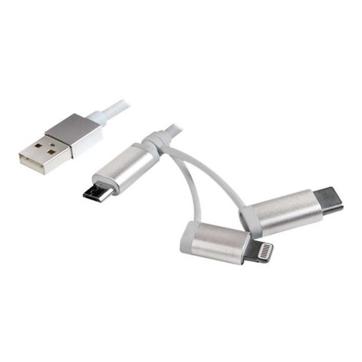LOGILINK CU0126 LOGILINK - USB to Micro USB sync- and charging cable with Lightning