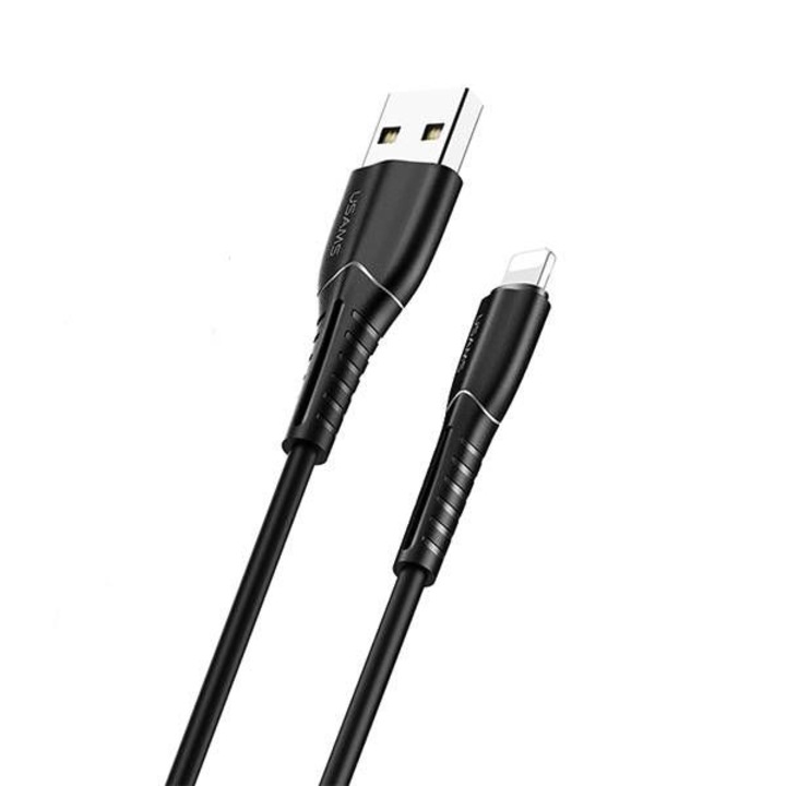 Cablu de incarcare, Usams, Lightning la USB, 1 m, negru
