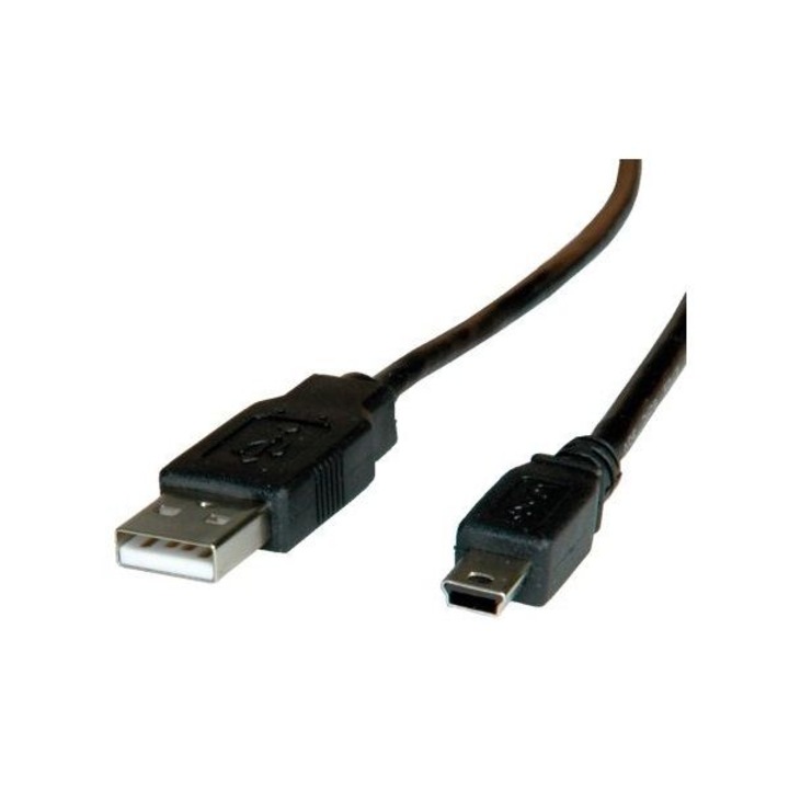 Kábel, Roline, USB-A 2.0 - mini 5 PIN, 3 m, 11.02.8730