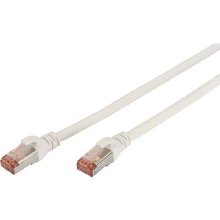 Digitus CAT6 S-FTP Patch Cable 5m White, 150059, Hálózati kábelek